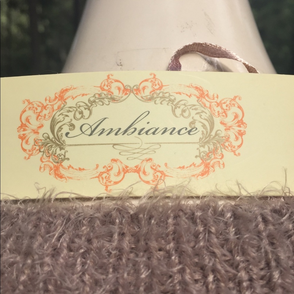 Ambiance mocha tan fuzzy tunic style cozy  fuzzy  pullover sweater HP 25x2 - Picture 3 of 11